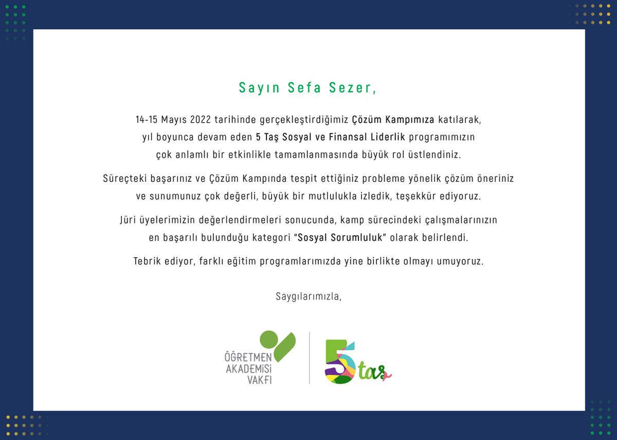 sefasezerr's tweet photo. 1-) @orav2008 #ÖğretmenAkademisi tarafından #5Taş Sosyal ve Finansal Liderlik programı hem #öğretmen hem de #öğrenci açısından vatandaşlık, insan hakları, ekonomi ve eğitim konusunda #farkındalık oluşturmak adına son derece önemli bir etkinliktir. #ORAV #ÖğretmenlerTakipleşiyor https://t.co/z73it3j81H
