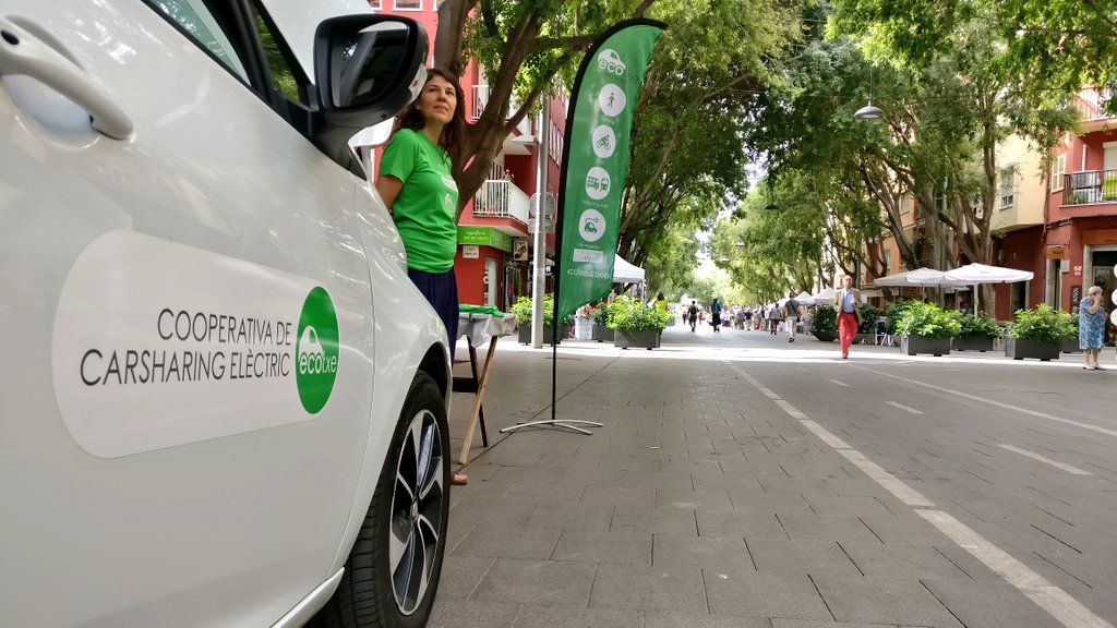 📢 Som a la #DiadadelMediAmbient de Palma! Vine a conèixer-nos i t'explicam com passar-te al carsharing elèctric de Mallorca.