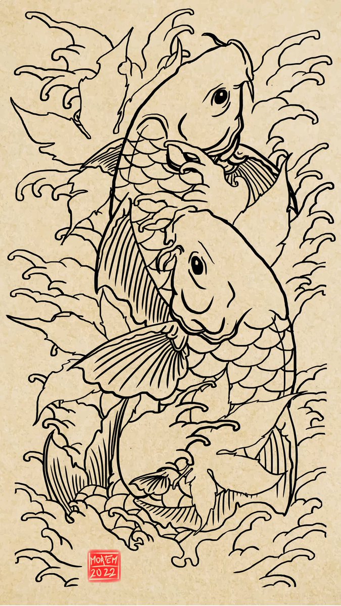 MORTEM52's tweet photo. Some sketch of my work
#tattoo #tattooart #art #irezumi #koi #illustration #wacom https://t.co/SaOnB4cXc7