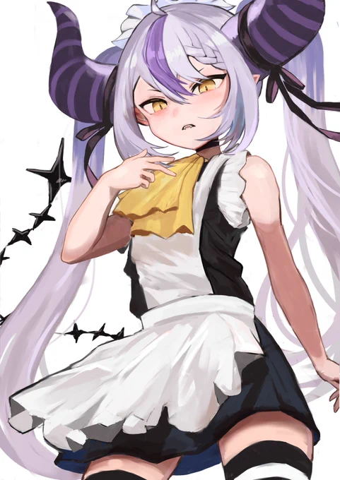 メイド服なラプ様#laplus_artdesu 