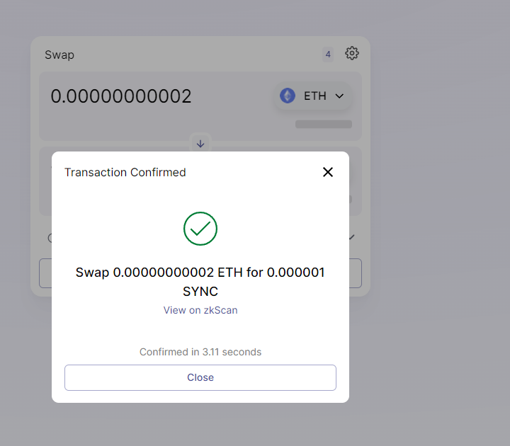 EvelTerry's tweet photo. NICE #L222 #zkSync #Layer2 #ZKRollup #testnet #Ethereum #DeFi https://t.co/RLvU3pW7L9