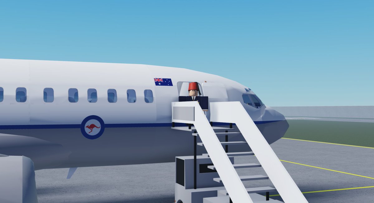 AuGovRblx's tweet photo. The Prime Minister has departed from Canberra Airport alongside his Chief of Staff and Minister of Foreign Affairs.

The Prime Minister and his delegation will arrive at Amsterdam tomorrow for a meeting with his Dutch counterparts. https://t.co/YqOaZqfUb4