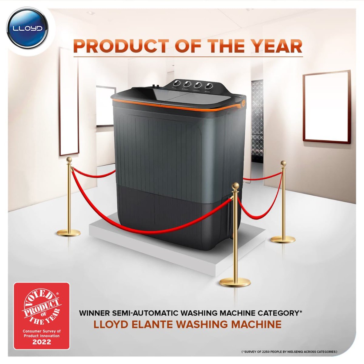 MyLloydIndia's tweet image. Lloyd has always been at the forefront in delivering the best performance with its best product innovations. The year 2022 is really special as Lloyd Elante Washing Machine has been voted as the “Product of the year”.

Buy Now: bit.ly/_Lloyd_Washing…

#Lloyd #LloydWashingMachine