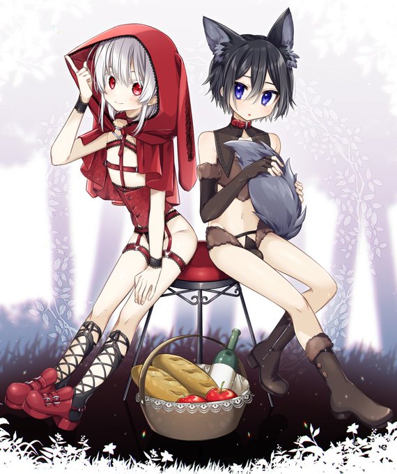 赤ずきんくん&狼くん🍎🐺 