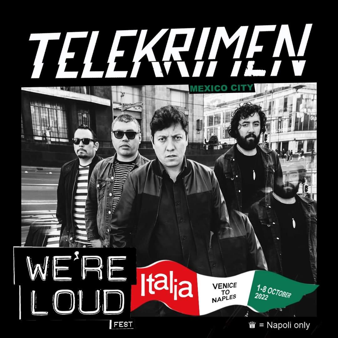 TELEKRIMEN - garage-punk gangsters from deep in Mexico City!
🔗 sloven.ly/italy <a href="/telekrimen/">TELEKRIMEN</a> #wereloudfest #werelouditaly