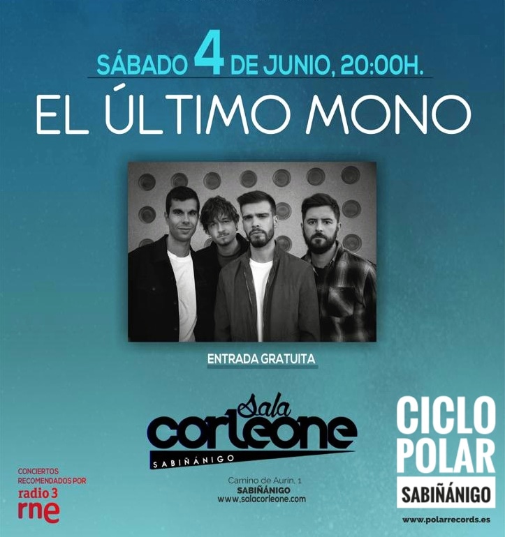 Esta noche estamos en #Sabiñánigo cerrando nuestra temporada de conciertos 🥂 || 20:00h Sala Corleone, ENTRADA GRATUITA