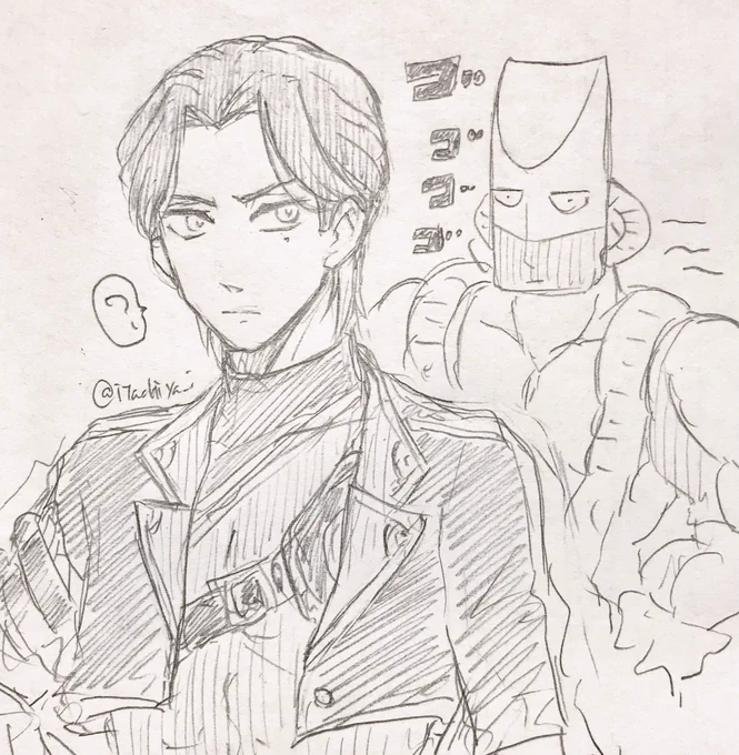 稲葉せんぱい、自分絵で匙加減間違うとDIO様っぽくなってしまう
服のフォルムと体型が微妙にジョジョ絵との相性良い気がする
っていうラクガキw

っていうか、初見での描きやすさはジョジョキャラ描き慣れてるせいだったような気がしてならん 