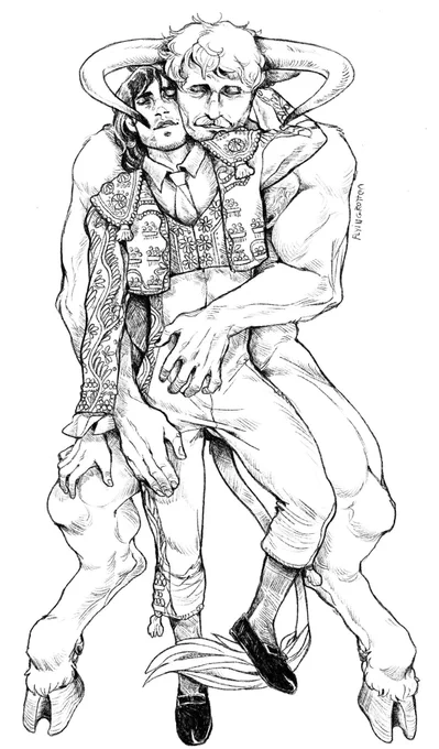 Season of corridas and tauromachie has started in France and it sucks a lot so have a Minotaur and matador love story 