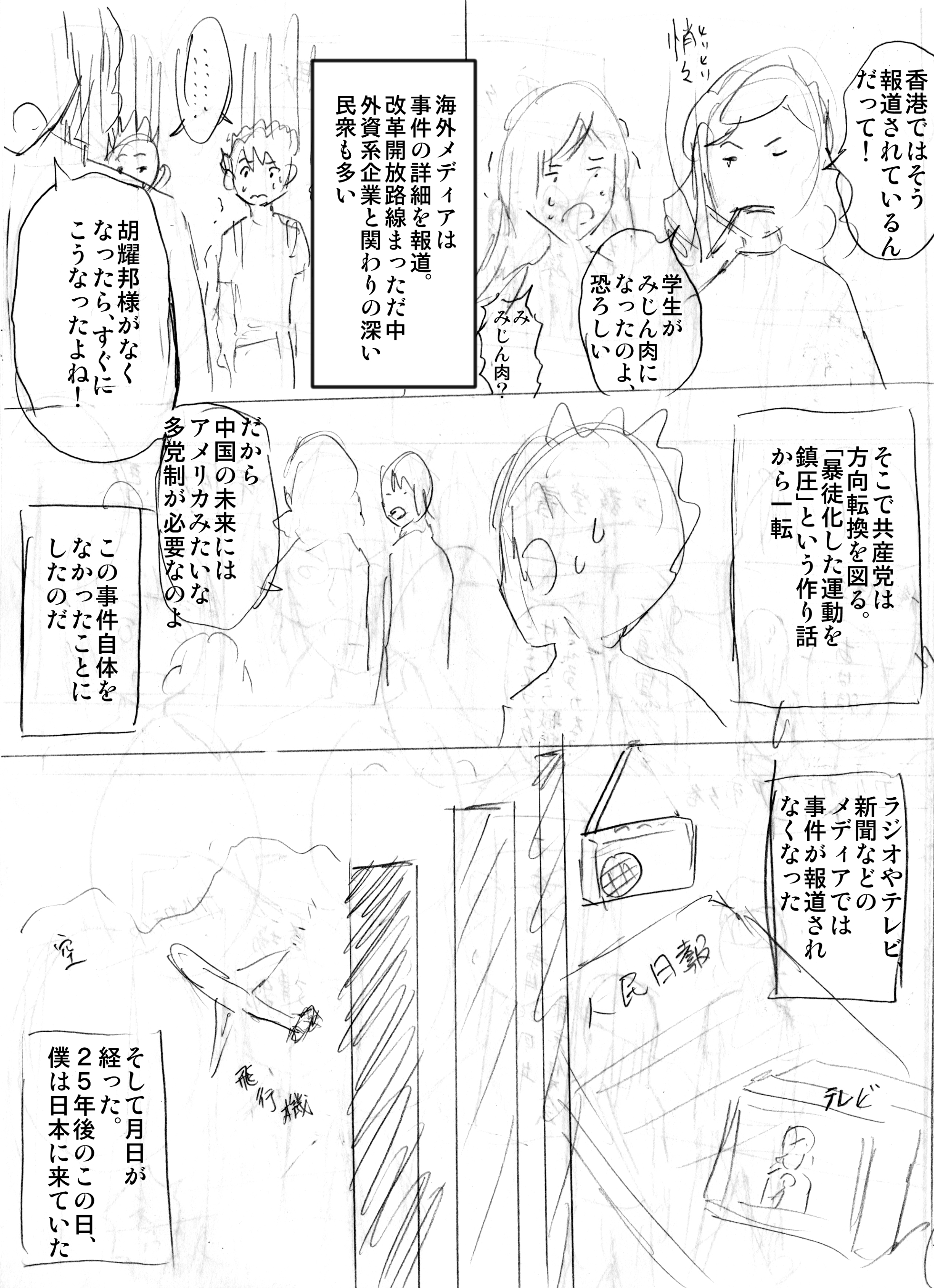 تويتر 東雲くによし 孫向文 على تويتر ２０１５年に製作した 中国のもっとヤバい正体 のネームです 天安門事件の章です T Co F9yspxfz5s