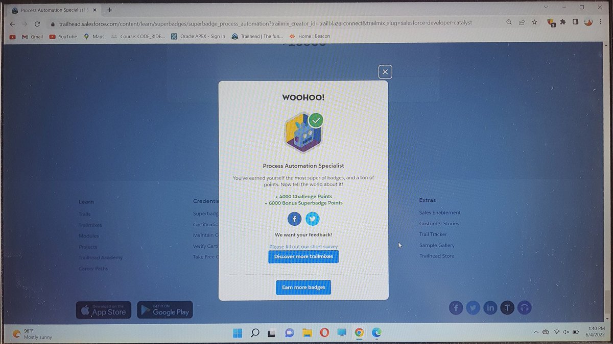 Raja_Ricky0's tweet photo. Just earned the process automation SUPER BADGE on @Trailhead and you should too!!
https://t.co/iUtU4vgXXp
#bam
#mvgrcea
@satyagoluguri
@kavindrapatel
@sfdckiran
@bhanz19
@amandabauman https://t.co/jNBq1jMuKq