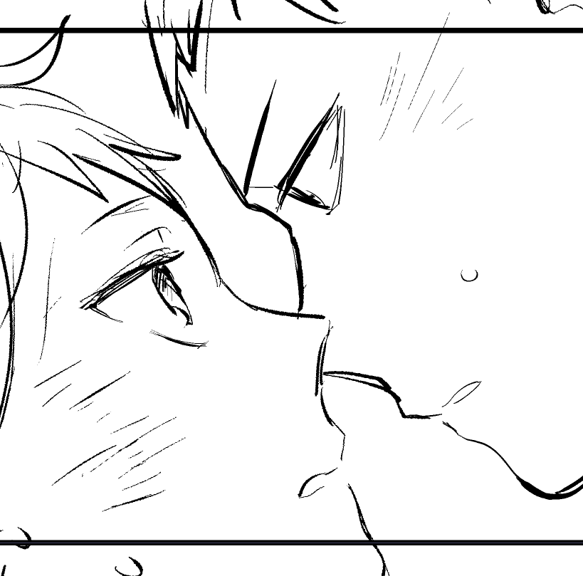 下描きは元サヤに収まった辺まで来ました 