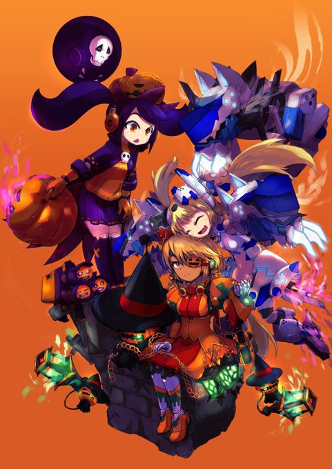 #頑張って描いたのに思った以上に反響が無かった絵 
頑張ったものの、この情報量をまとめる技術が今でも足りてませんね 