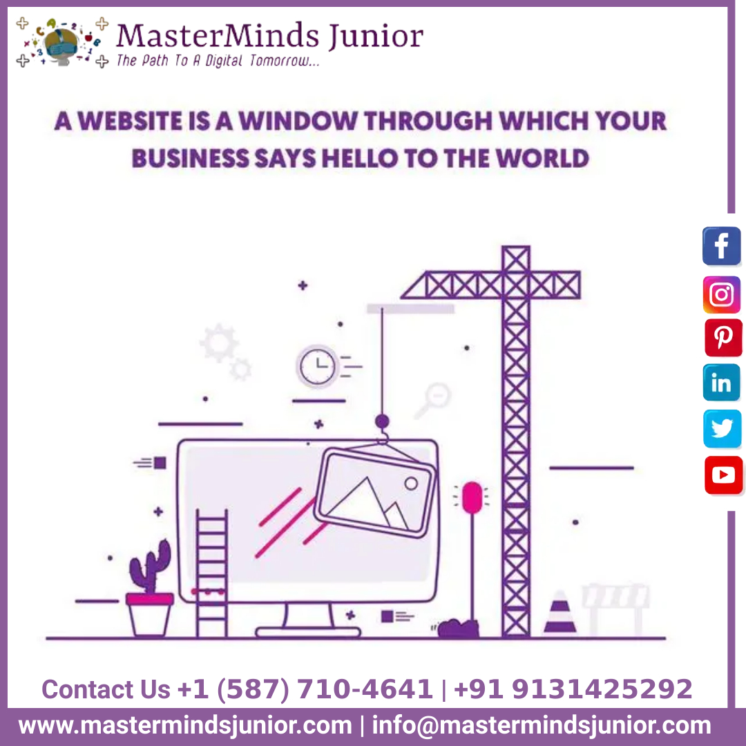 MasterMinds Junior is best website-development company and have very good experience in Website development.
Contact our Experts +𝟭 (𝟱𝟴𝟳) 𝟳𝟭𝟬-𝟰𝟲𝟰𝟭 | +𝟵𝟭 𝟵𝟭𝟯𝟭𝟰𝟮𝟱𝟮𝟵𝟮
Visit Now: mastermindsjunior.com
Email: info@mastermindsjunior.com
