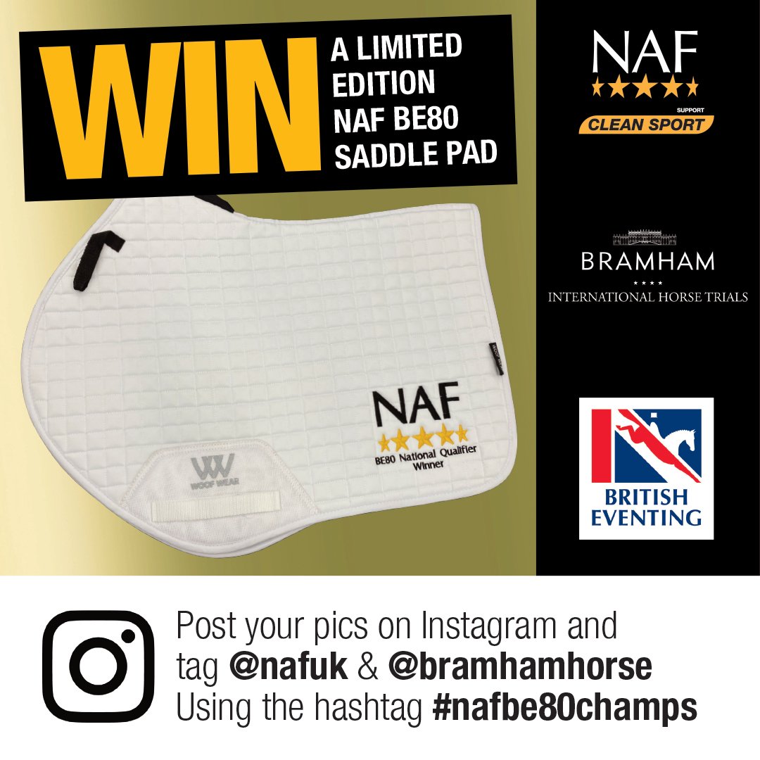 @nafuk (@nafuk) on Twitter photo The NAF Five Star <a href="/BEventing/">British Eventing</a> BE80 Championships at <a href="/BramhamPark/">Bramham Park</a> get underway next week and we would love to see your photos from the Championships. All you need to do is post your pics on your Instagram Stories and tag <a href="/nafuk/">@nafuk</a> and <a href="/bramhamhorse/">Defender Bramham Horse Trials</a> using the hashtag #NAFBE80CHAMPS. The NAF Five Star <a href="/BEventing/">British Eventing</a> BE80 Championships at <a href="/BramhamPark/">Bramham Park</a> get underway next week and we would love to see your photos from the Championships. All you need to do is post your pics on your Instagram Stories and tag <a href="/nafuk/">@nafuk</a> and <a href="/bramhamhorse/">Defender Bramham Horse Trials</a> using the hashtag #NAFBE80CHAMPS.