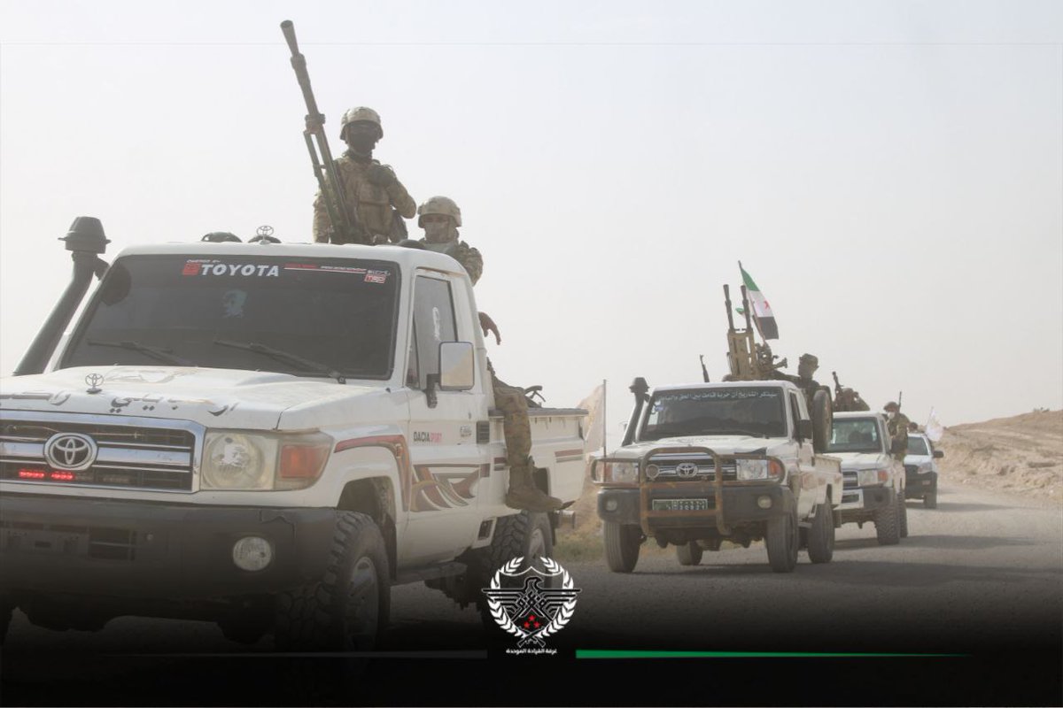 UniLeadership's tweet photo. #غرفة_القيادة_الموحدة
#عزم

قوّات غرفة القيادة الموحدة-عزم تنفذ مناورات عسكرية قرب خطوط التماس مع ميليشيا #قسد الإرهابية في منطقة رأس العين بريف الحسكة. https://t.co/Y6pMGbbL50