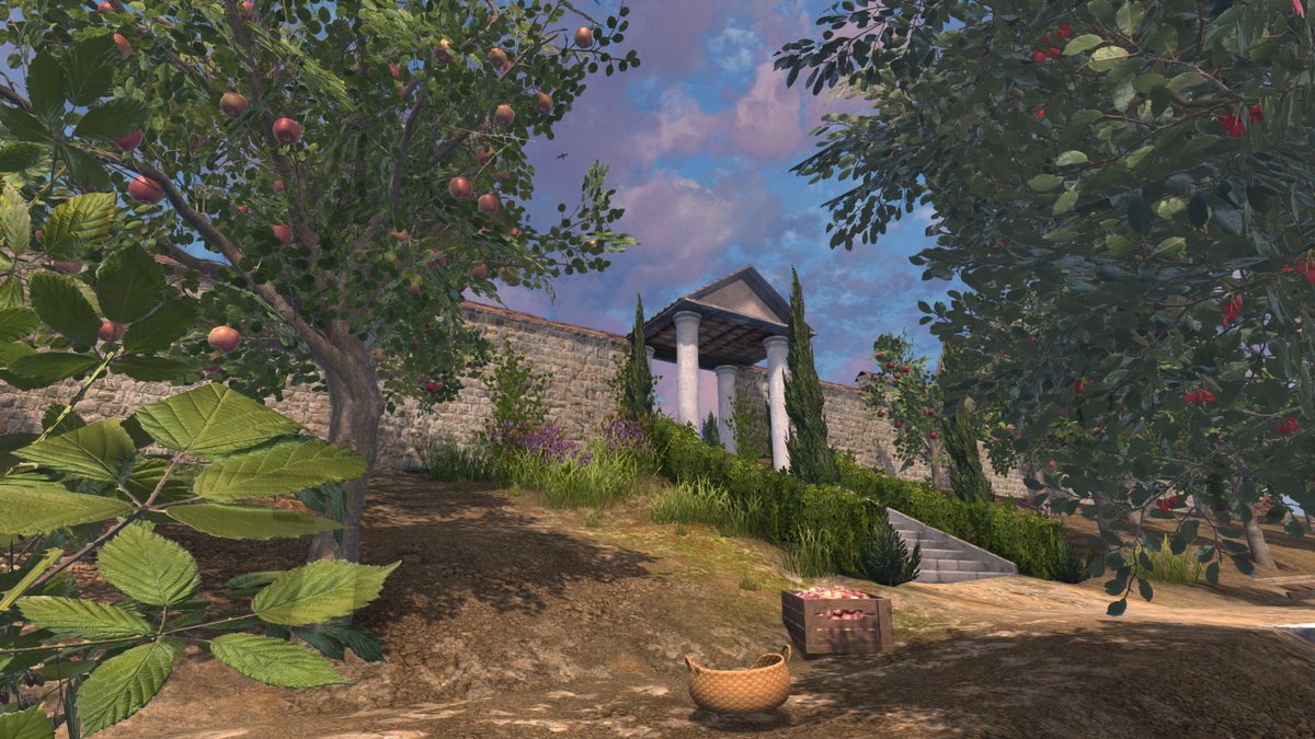 MattBearClark's tweet photo. Summery digital worlds created by https://t.co/9Xg6IplRsn #ScreenshotSaturday #Archaeology #GameDev #Cornwall #shadowtor #duloestonecircle #romanvilla #dinosaur https://t.co/HW9wbiJDNI