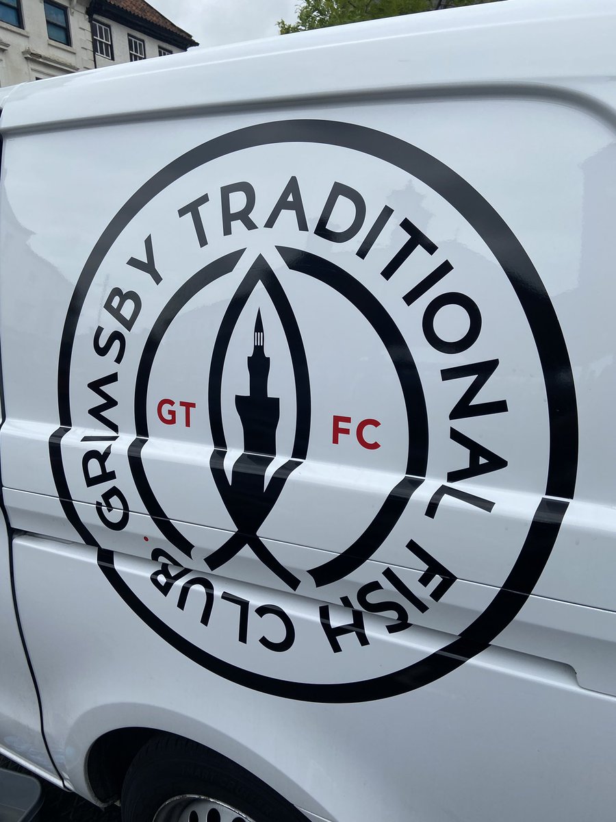 Best fish van logo I’ve ever seen. #GTFC  @GTFISHCLUB