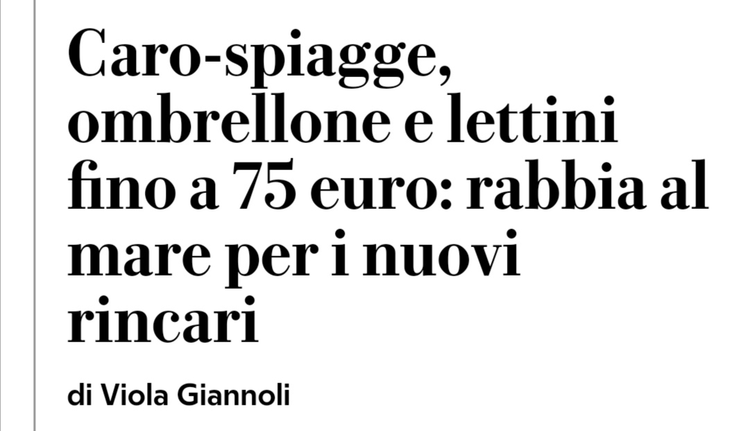 75€ un lettino solo se è compreso lo psicanalista.