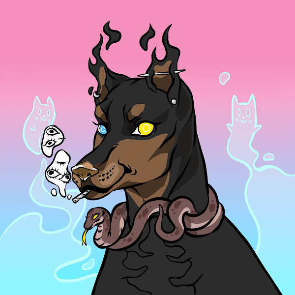 WayTwoDyslexic's tweet photo. @HellDogNFT is a quality nft project. Amazing art and fun roadmap. Even has merch to go with it! Definitely worth a look https://t.co/zy5OCfKhZ2