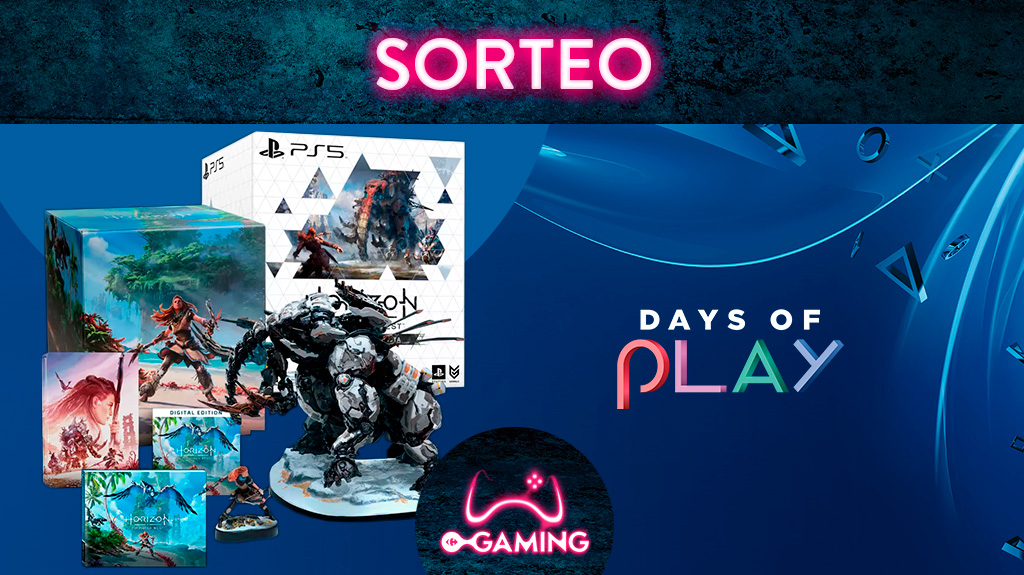 ⚠SORTEO

¡Últimos días para llevarte una edición coleccionista de #HorizonForbiddenWest con los #DaysOfPlay!

Haz FAV y RT
Sigue a <a href="/PlayStationES/">PlayStation España</a> y a nosotros
Menciona a un amigo con #CarrefourConDaysOfPlay, puedes participar con amigos diferentes

Bases: bit.ly/3mbR9f9