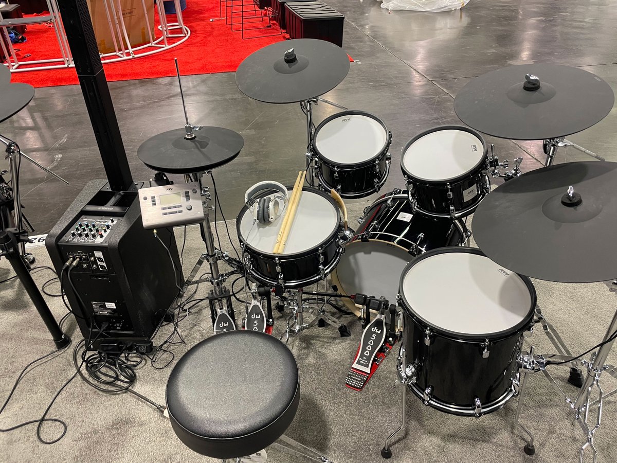 ATV_Global's tweet photo. ATV had a great first day at The NAMM Show. We are looking forward to day 2! Come and see us at Booth 6925.
#atvcorporation #nammshow #thenammshow #namm2022 #edrumcenter #atvadrums #exs5sk #ad5module #xd3module #xd3studio #xd3soundtour #edrums #electronicdrums https://t.co/U5Z3ZqtteU