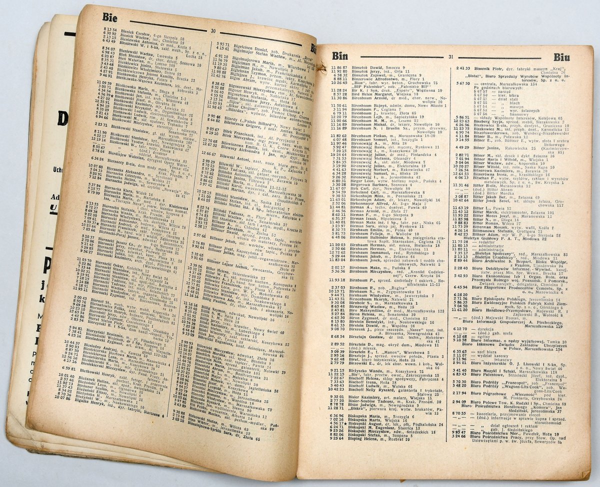 The Warsaw Telephone Directory, 1939-40.
"An outwardly unremarkable artefact", but an extraordinaril...