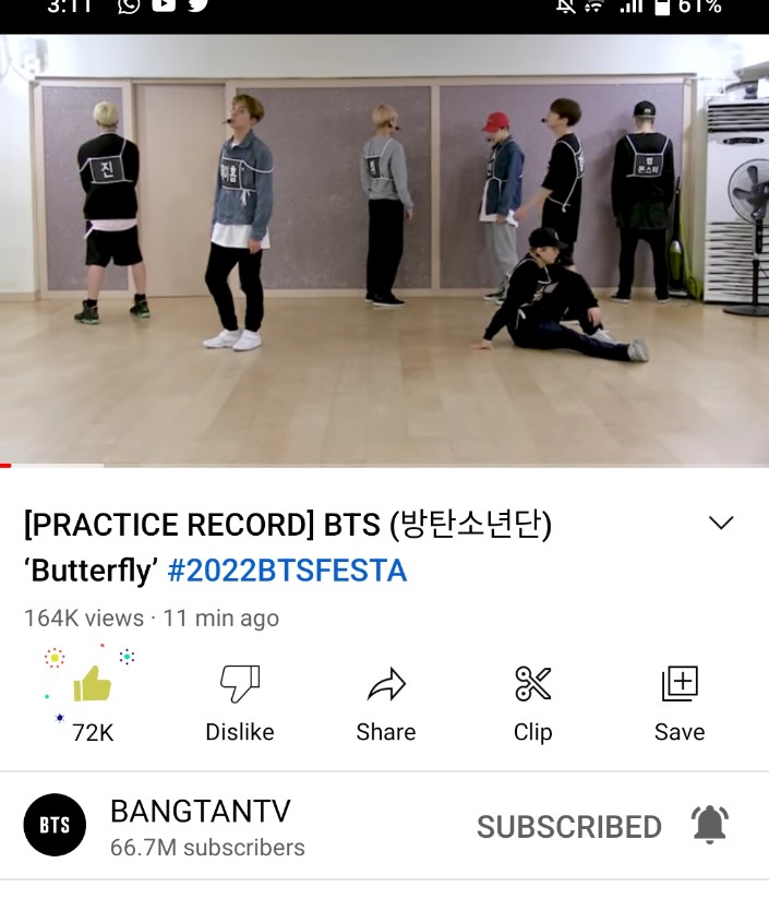 bts_pk_official's tweet photo. [PRACTICE RECORD] BTS (방탄소년단) 'Butterfly' 

🔗 (https://t.co/GcT4OBmjh3)

#2022BTSFESTA
#PracticeStudioSonyeondan #PracticeRecord2015 #ItsABeautifulDancingLine #EveryMomentWasTheMostBeautifulMomentInIife

@BTS_twt #BTS #방탄소년단 https://t.co/XXNx46Ik9I