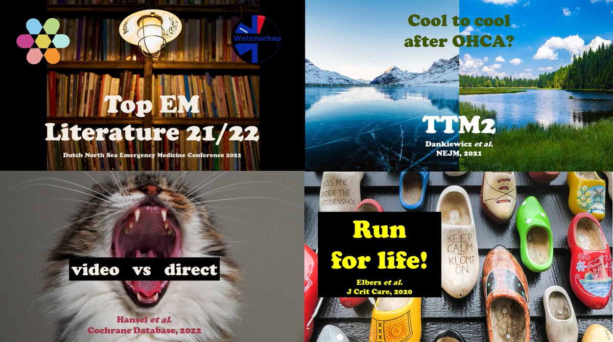 Op het #DEMC2022 presenteerde <a href="/FanEMblog/">Fan of EM</a> de belangrijkste studies van het afgelopen jaar. Met o.a. moeten we wel of niet koelen na reanimatie? En ben je sneller aanwezig bij een reanimatie op maat 38 of maat 47 klompen? Lees de samenvatting hier: fanofem.nl/2022/06/02/top…