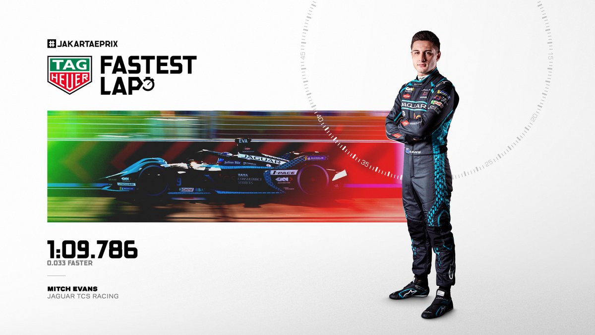 Not a bad day in the office for @mitchevans_! 👌 The @JaguarRacing driver also picked up the @TAGHeuer Fastest Lap award for Round 9 🚀 🇮🇩 2022 #JakartaEPrix