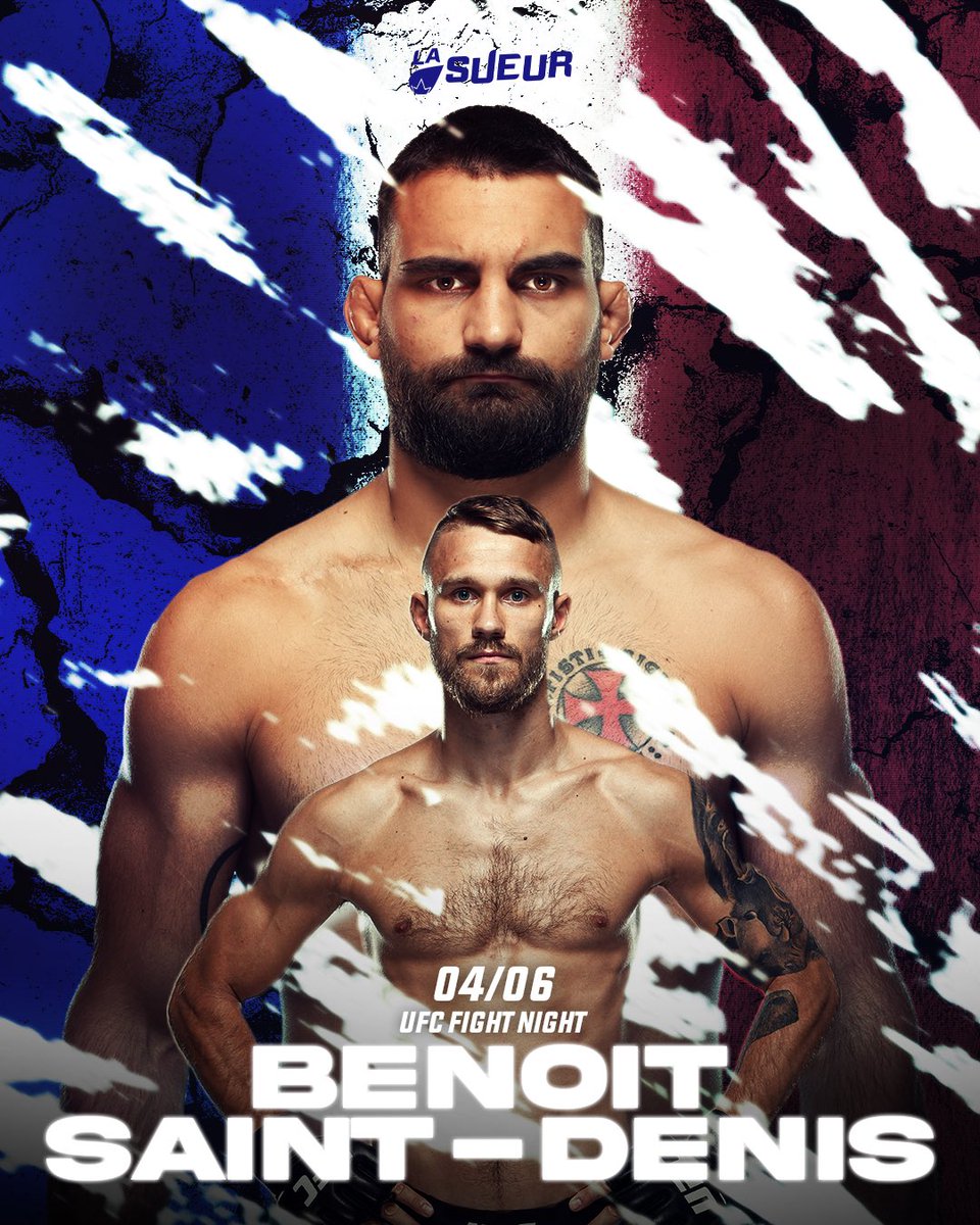 🇫🇷 BSD - Niklas Stolze 🇩🇪 #UFCVegas56 

Après un premier combat exceptionnel mais malheureusement perdu à la décision, le Français est de retour cette nuit. ⤵️

Il affronte Niklas Stolze, 12-5-0 en carrière et sur 2 défaites consécutives à l’UFC. ⚔️

𝘼𝙇𝙇𝙀𝙕 𝘽𝙀𝙉𝙊𝙄̂𝙏 🔥🇫🇷