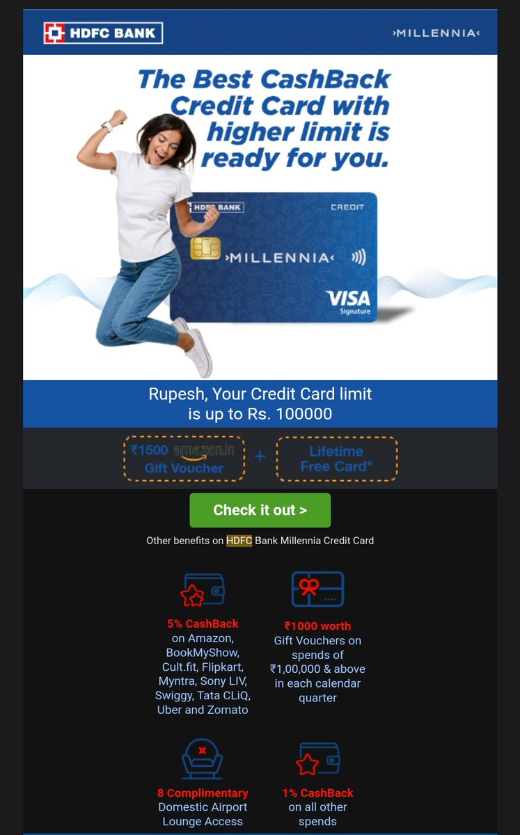 devikarrupesh's tweet image. Hey @HDFC_Bank @HDFCBank_Cares It's been 2 months and I have not received any Amazon Gift Voucher for ₹1500 till now 
Please look into this asap