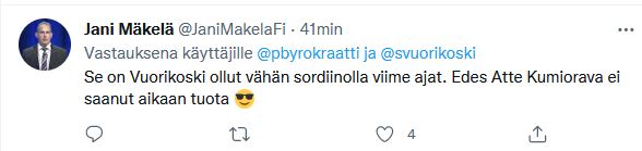 #JaniMäkelä #persut #perussuomalaiset 
Atte Kumiorava? Tämän täytyy olla  #päivänmäkelä .