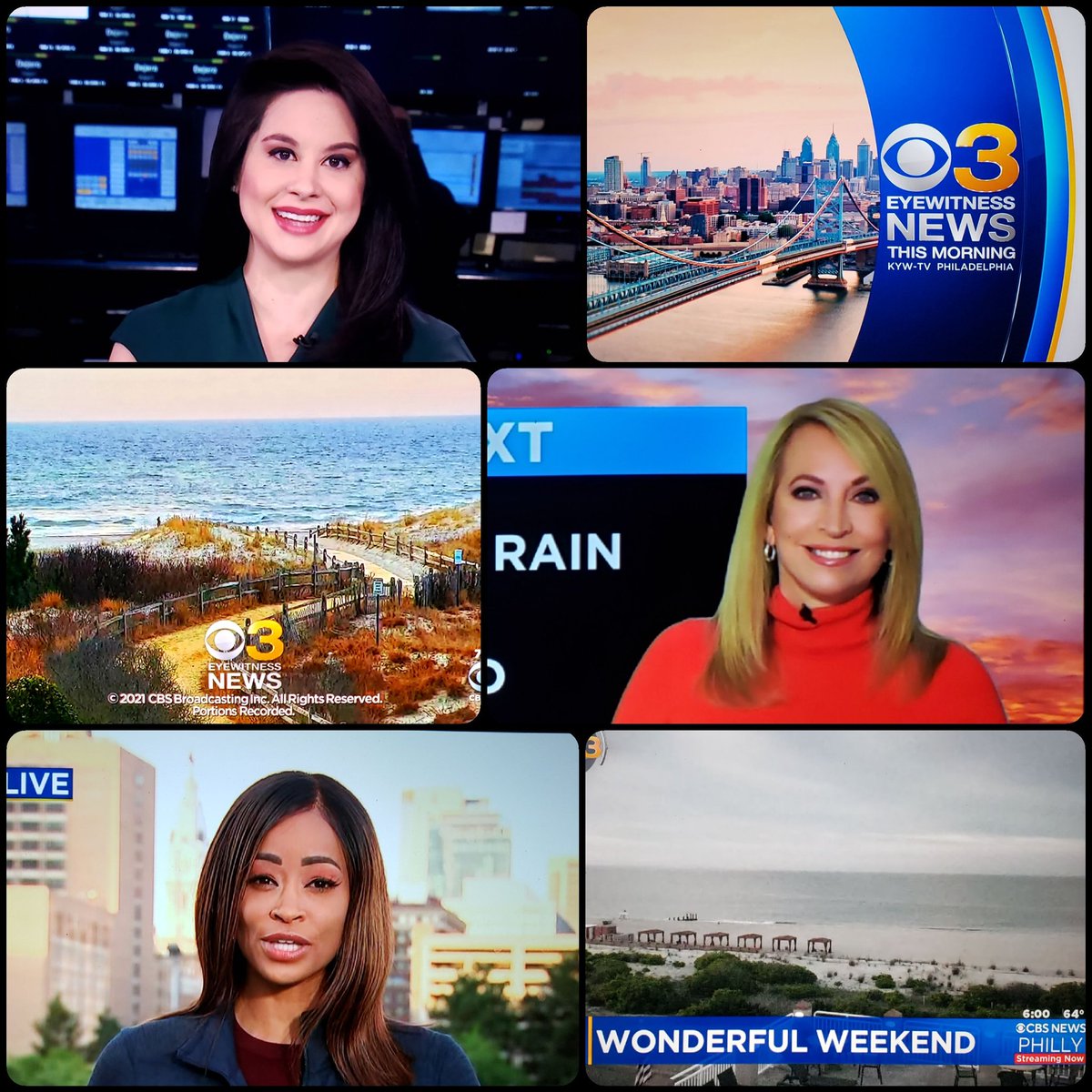 KennyBigelow's tweet photo. Good morning #CBS3EyewitnessNewsThisMorning and the Beautiful #LadiesoftheWeekend @JanCarabeoCBS3 @TammieSouza and @alecia__reid A Wonderful Weekend πππ being forecasted, so hopefully y'all will enjoy it! #LoveYouGuys ππ₯°πππ #ByeBye ππ½ππ½π€π€π€ππΌππΌ πππΎβοΈππ https://t.co/JUKgouopUl