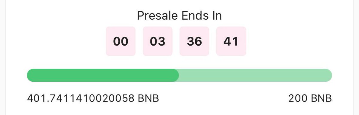 MultiFiProtocol's tweet image. $MLM Still on top 1 trending on Pinksale now. event 100bnb waiting for you. Buy presale to get big reward. just 3 Hours left for fill your bag 🚀

✅ Audited / KYC by CYBERSCOPE 
✅ CMC Listed

Now or never 👉 pinksale.finance/launchpad/0x55…

#PinksaleTrending  $MLM