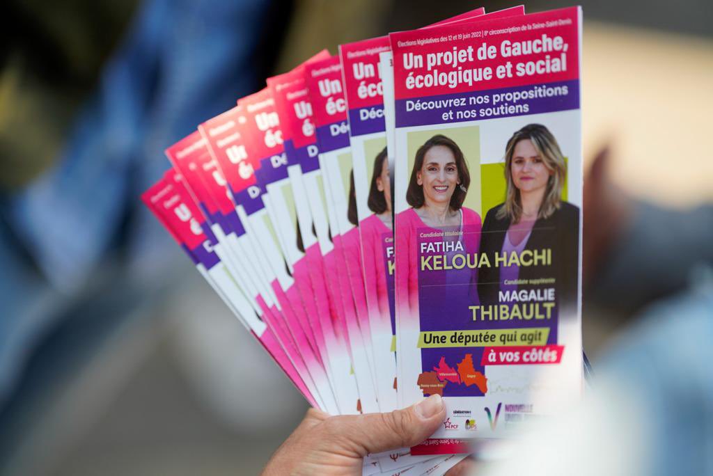 StephanTroussel's tweet photo. J-7 avant le 1er tour, soutien aux candidat.e.s #NUPES partout en France. Comme ce matin ici à #Rosny #Gagny #Villemomble avec @KelouaF et @ThibaultMagalie #SSD #legislatives2022 https://t.co/lAhYHKV1Ih