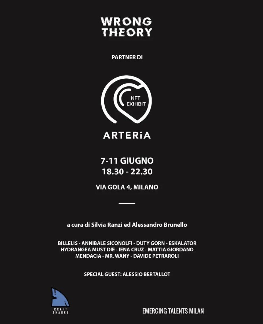 ✨💜GM💜✨

I’m so happy to announce that I’ll be attending at my first NFT exhibition as an artist during the Milan Design Week.

Thank you so much <a href="/Dannosdatto/">danno sdatto</a> for inviting me, I’m so honored, and it’s unbelievable to being surrounded by all these amazing artists!