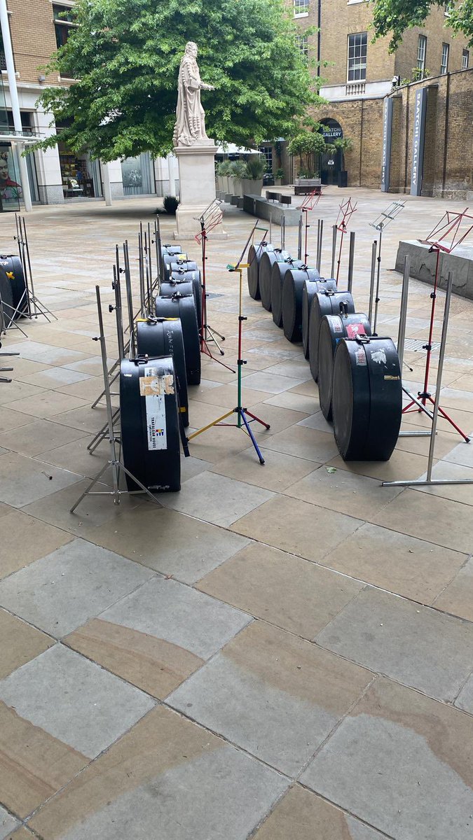 Melodiansuk's tweet photo. Getting ready to perform later in Duke of York Square for the Kings Road #streetparty 

Come see us play at 1pm and 3pm. 
#JubileeWeekend #platiniumjubilee #melodiansuk https://t.co/MuKCc3QvFI