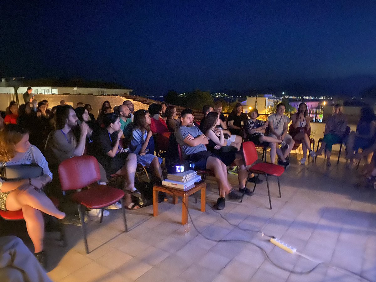 #VirtualOtherwise22 #greeknode #day2 #desktopcinema open air cinema on the veranda !