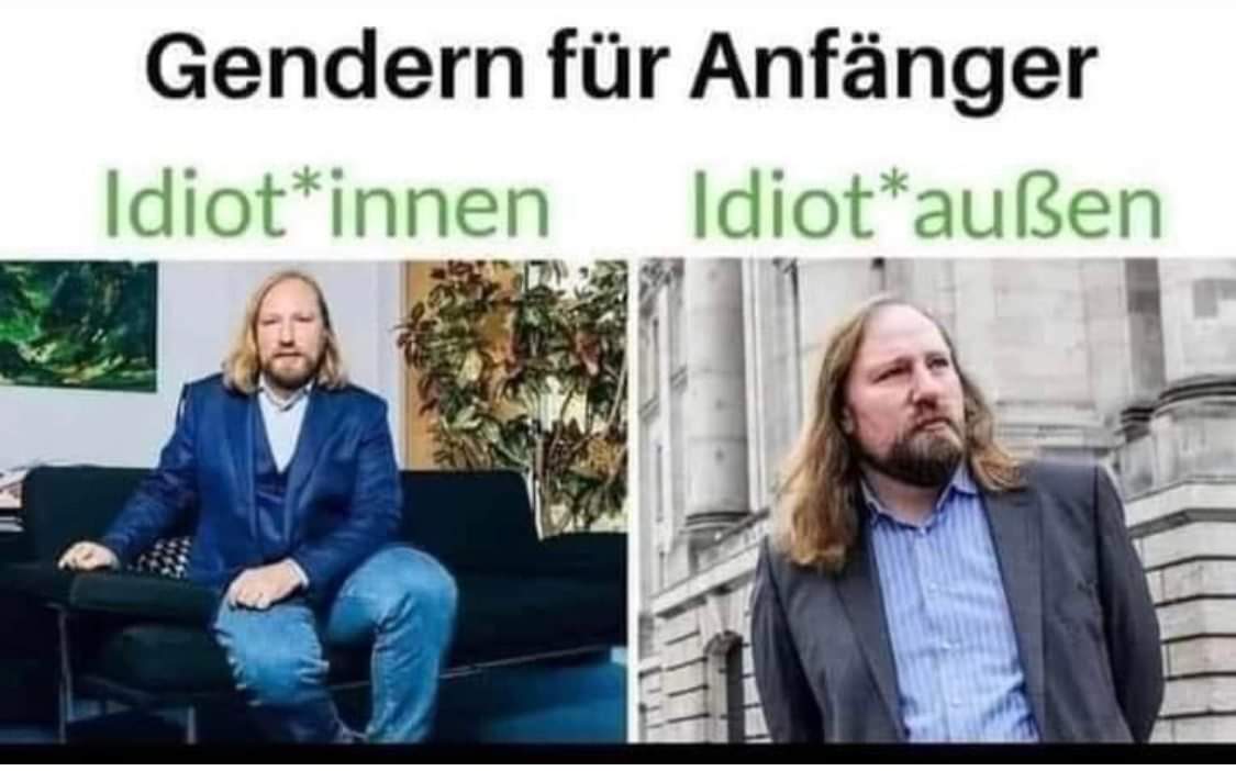 GENDERN IST NUR ETWAS FÜR #GruenerMist 😎✌🏼
