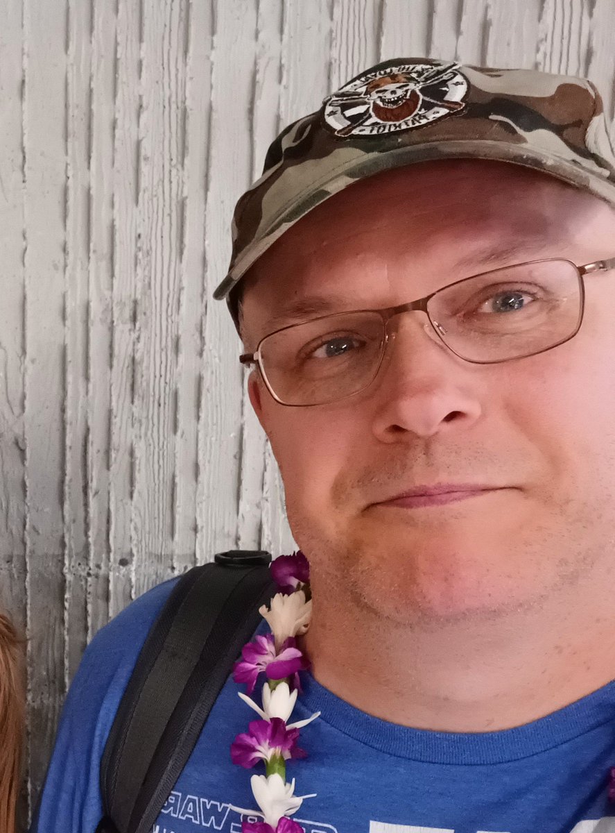 Kerbo_'s tweet image. This is getting to be a well-travelled hat. Sporting my @TheLoyalPatriot hat in Hawaii this week #NerdNation