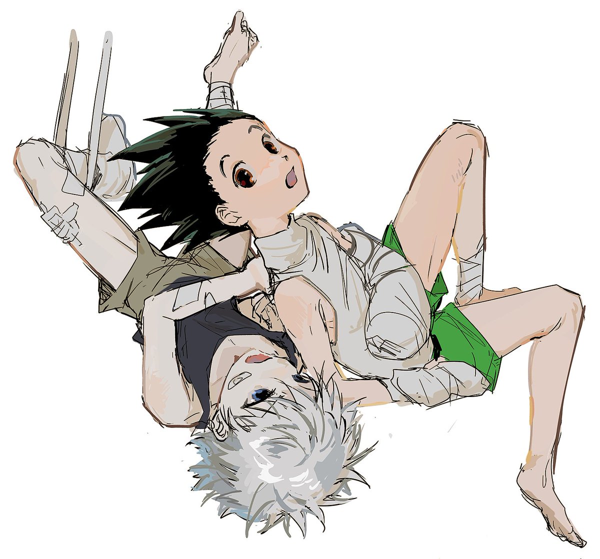 wnpt26's tweet photo. Gon Freecss Killua Zoldyck #hxh https://t.co/l9ZMNiAanp