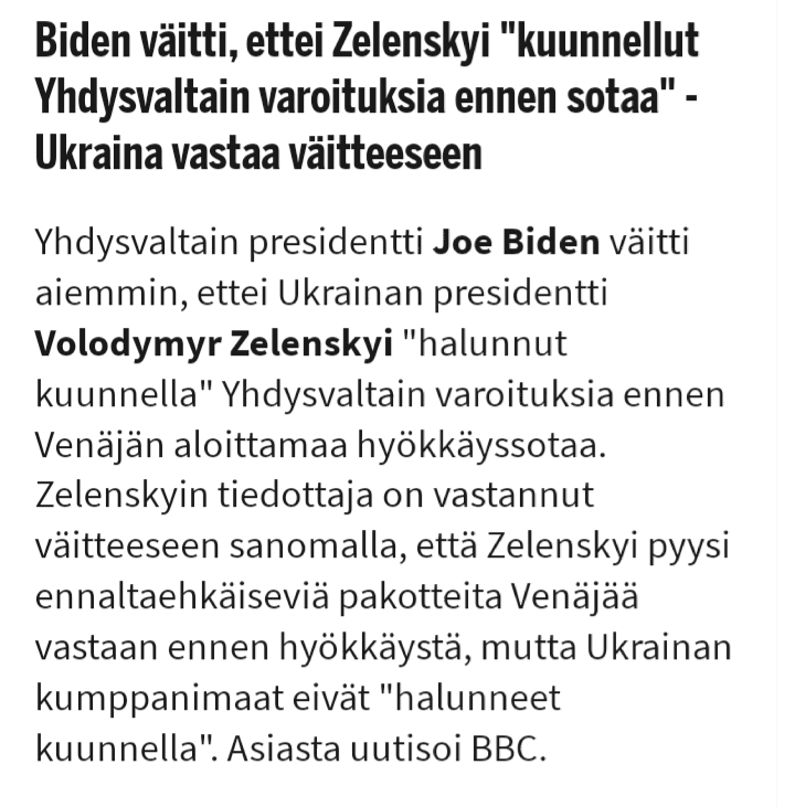 HuuhtanenPanu's tweet photo. Edes #Jenkit eivät enää jaksa #Zelenskyi'n älytöntä ulinaa.
Zelenskyi ajoi maansa sotaan ja vaatii muita maita hoitamaan sotakaluston maahan 🤦🤦🤦 https://t.co/dnOPOPVnvc