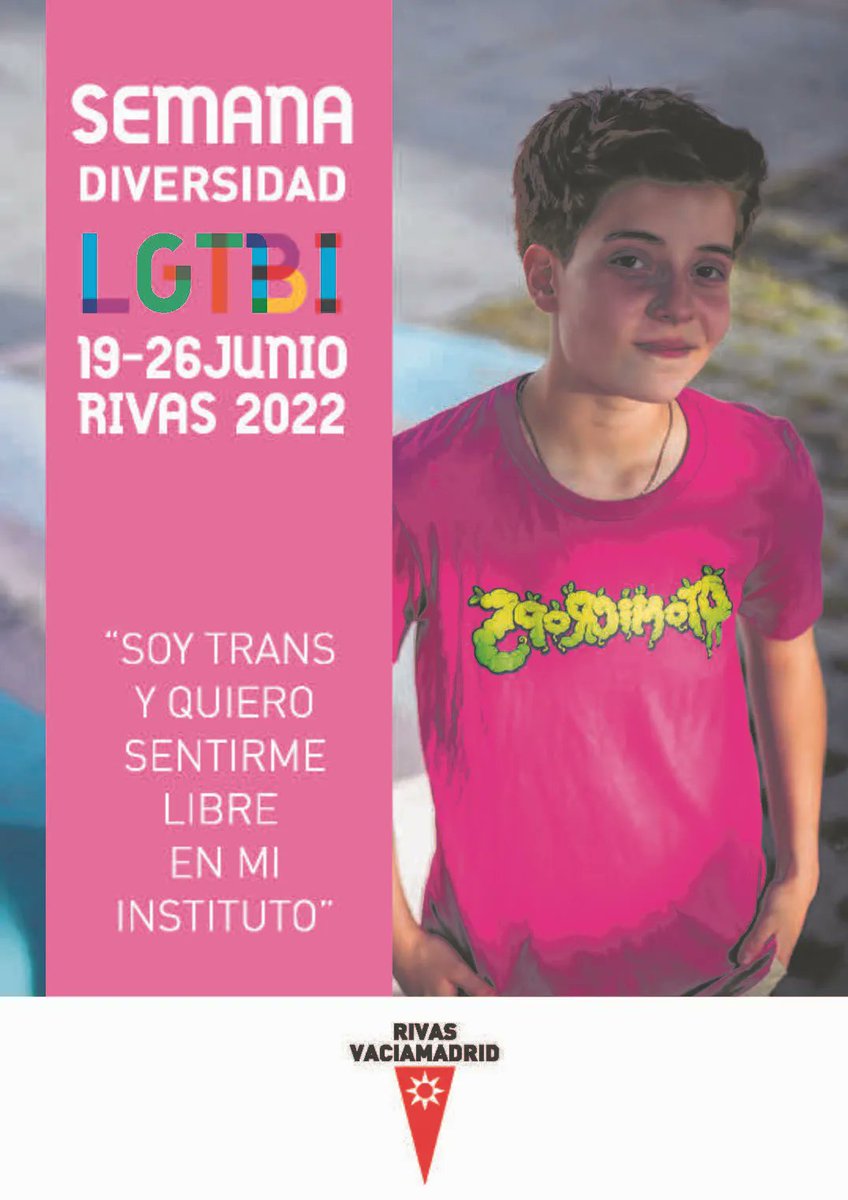 AytoRivas's tweet photo. 🏳️‍🌈 Por una Rivas diversa, libre y respetuosa. La ciudad celebra del 19 al 26 de junio su Semana del Orgullo LGTBI, con un programa de actividades que combina cultura y reivindicación. Acto central: Fiesta del Orgullo (sábado 25, parque de Asturias): https://t.co/I7VlvoiP5J https://t.co/0kcjpk8xE4