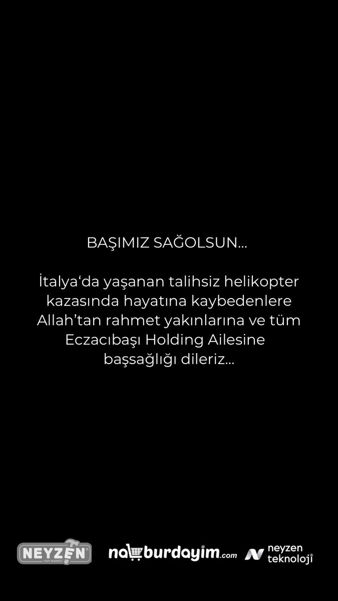 Başımız Sağolsun… <a href="/Eczacibasi/">Eczacıbaşı</a>