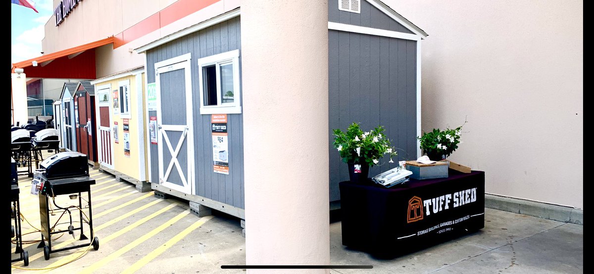 PerryKey9's tweet photo. Saturday Sales Event here at the Copperfield HD @tuffshed @THD6506 @THDKami @WhitefleetChris @HomerSaenz15 https://t.co/WgzJsazwFj