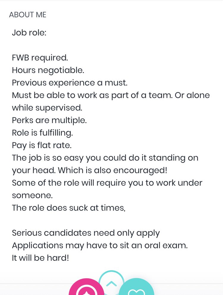 I appreciate the imagination that’s gone in to this profile #onlinedating #onlinedatingsucks #pof