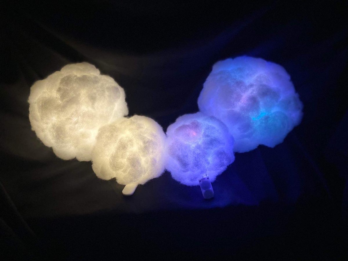 ArtisanApostate's tweet image. Some updated photos of our #cloudlights over on #etsy