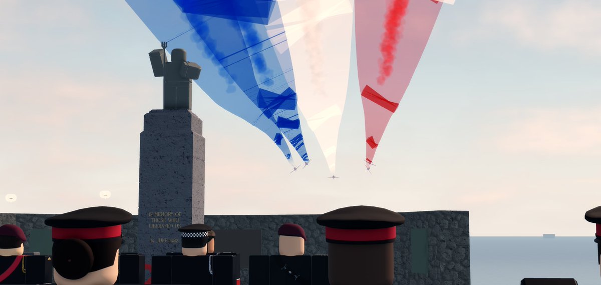 ChurchOfEnglan1's tweet photo. Today, the Archbishop of Canterbury was present at the Falkland Islands Liberation Day. Some brief words were said by the Archbishop before wreath laying and a red arrow flyover. https://t.co/6sWfxpk5qB