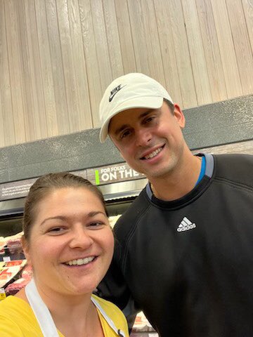 After the big win last night … look who visited our booth <a href="/saveonfoods/">Save-On-Foods</a> Bridgwater! <a href="/Wpg_BlueBombers/">Winnipeg Blue Bombers</a> <a href="/ZCollaros7/">Zach Collaros</a> with <a href="/annaborys/">Anna Borys</a>