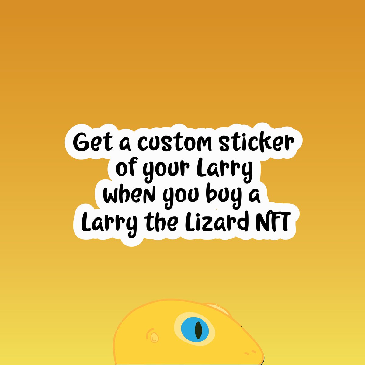 LarrytheLizard_'s tweet photo. Larry #822 SOLD! ๐จ
Get a custom sticker of your Larry when you buy a Larry the Lizard NFT! ๐ฆ
#larrythelizard #nft
Go get your Larry at https://t.co/Cpz4aTLitG https://t.co/woS0s7G5h0